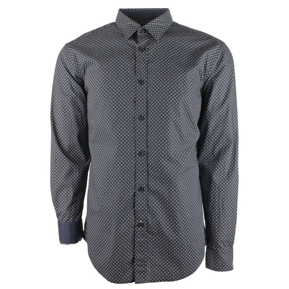 Hugo Boss Men's Big and Tall Ronni Long Sleeve Shirt-DB-XX-Large Dark Blue